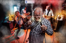 Fotógrafo de músicos con Calambres. Sesión fotográfica.